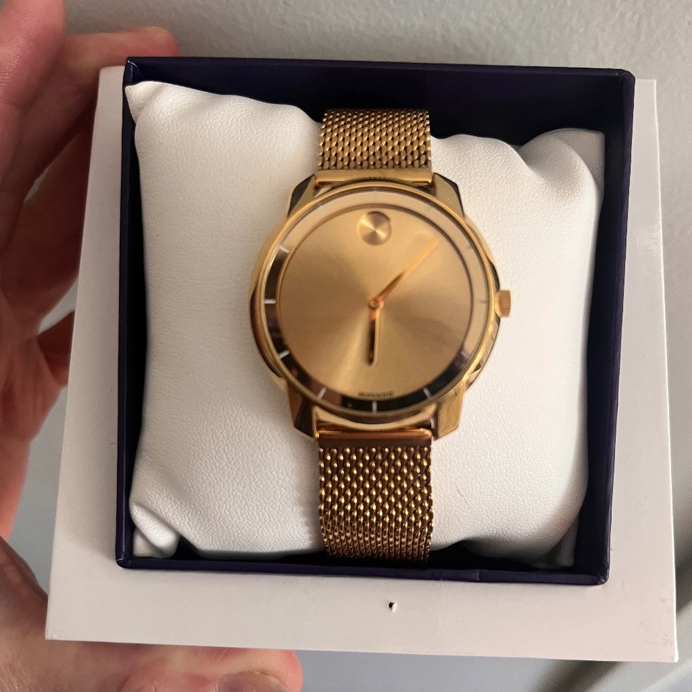 Movado BOLD Gold Watch